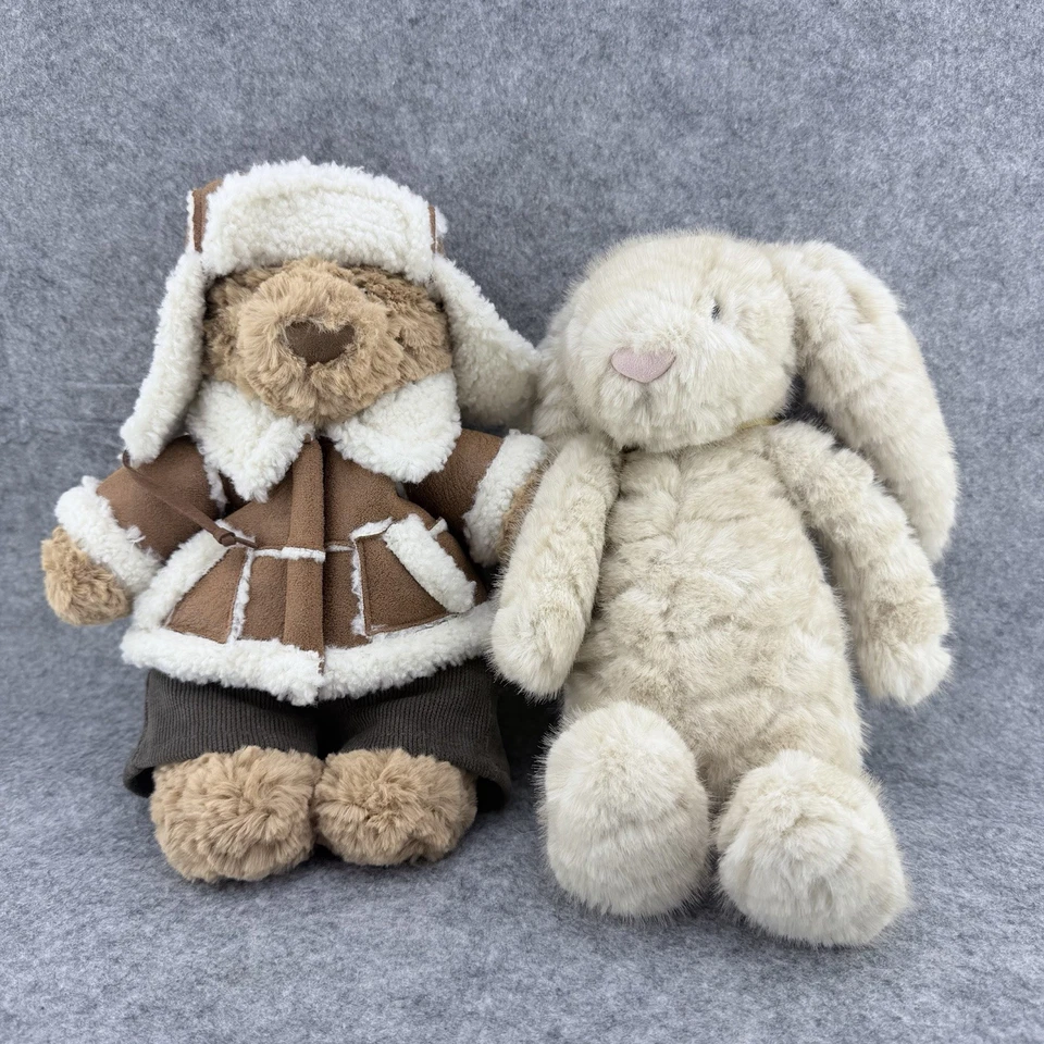 Jellycat 2025 LA Ski Club Franilla Luxe Bunny & Bartholomew Bear Alpine Outfit - Image 2 of 4