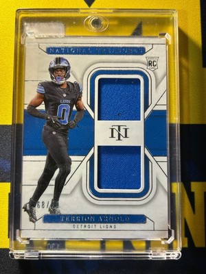 2024 Panini National Treasures Terrion Arnold Rookie Dual Materials #/99