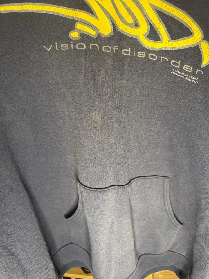 Vision of Disorder 1998 Blue Grape Hoodie XXL - Rare NYHC VOD V.O.D - Image 3 of 4