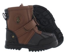 Polo Ralph Lauren Conquered Hi Baby Boys Shoes Size 6, Color: Chocolate/Tan