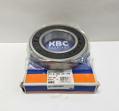 KBC SHIELDED BALL BEARING RUBBER SEAL PART #6211DD C3 G81