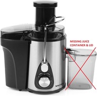 Salter Fruit Juicer Healthy Power 2 Speeds Fast/Effective Juice Extraction 600W