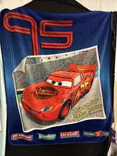 Disney Pixar Cars Lightning McQueen Rusteze 56"x48" Fleece Throw Blanket