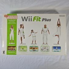 NINTENDO Wii Fit PLUS with Balance Board Bundle More Activities NEW Open Box