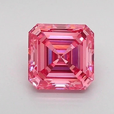 #ad #ad 5.30 Ct Certified VVS1 D Grade Asscher Cut 10x10 MM Natural Pink Diamond $134.21