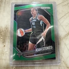 2025 Panini Prizm WNBA #58 Kiah Stokes Green Las Vegas Aces 