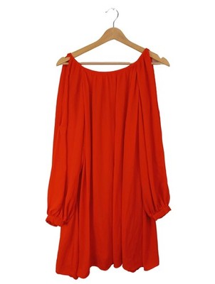 VERO MODA Langarmkleid Damen Kleid Gr. DE 38 rot Party-Look