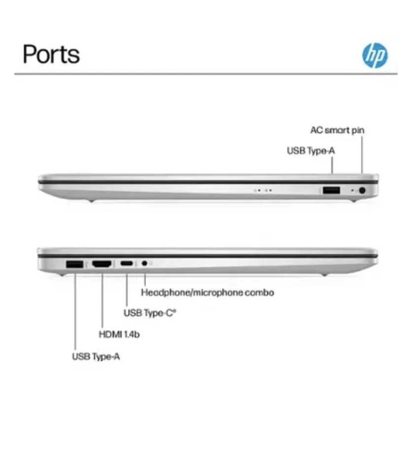HP - 17.3in HD - AMD Ryzen 5 - 8GB RAM - 512GB SSD - Image 3 of 3