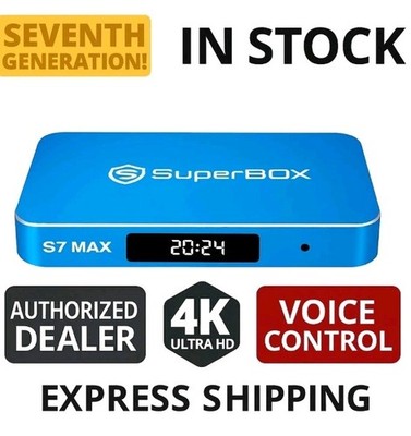 SUPERBOX S7 MAX -  Android Streaming -USA-Ships Same Day W/ Extra Backlit Remote
