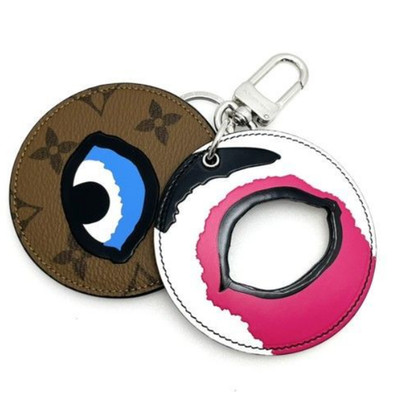 LOUIS VUITTON Porte Cles Kabuki Mask Keyring Bag Charm MP1950 Monogram #W1185