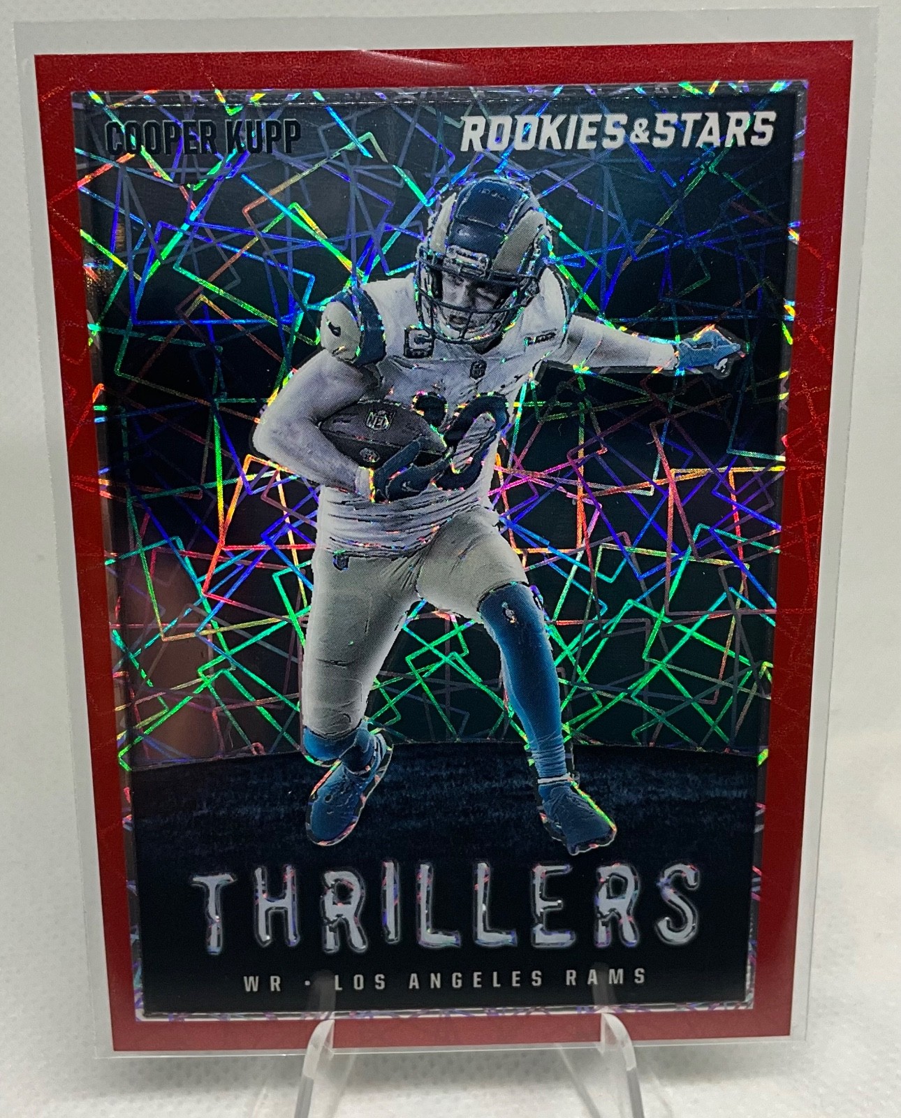2023 Rookies and Stars Cooper Kupp THRILLERS Red LAZER Prizm #TH-18 SP - Seattle