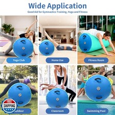 GYUEM Air Roller Gymnastics Barrel Inflatable Tumbling Roller Air Mat Octagon...