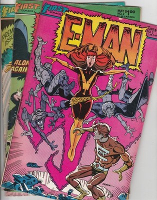 First Comics E-Man 1 2 3 1983 X-men Dark Phoenix Parody - Joe Staton