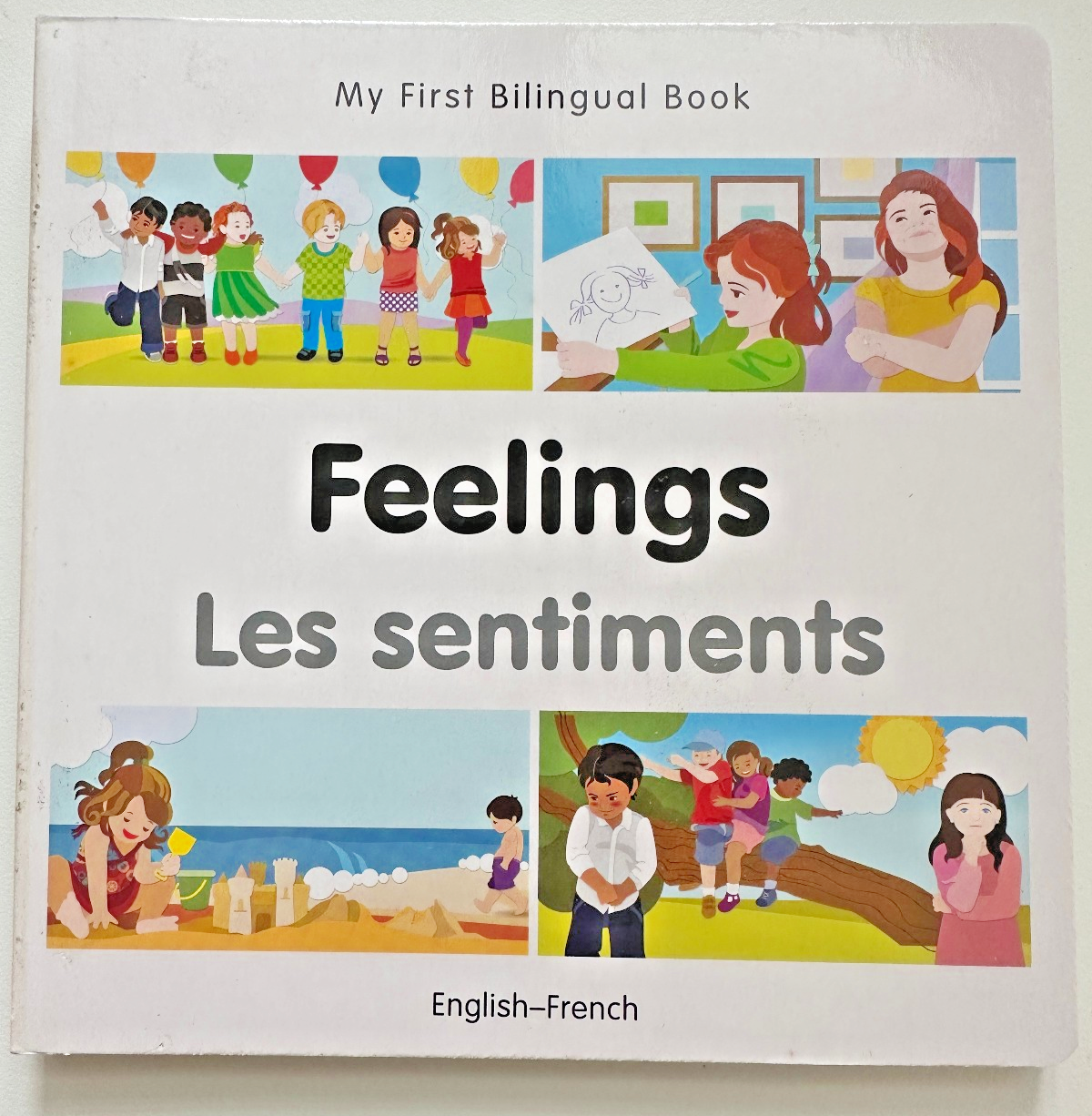 My First Bilingual Children's Kids Language Book - Feelings - English-French