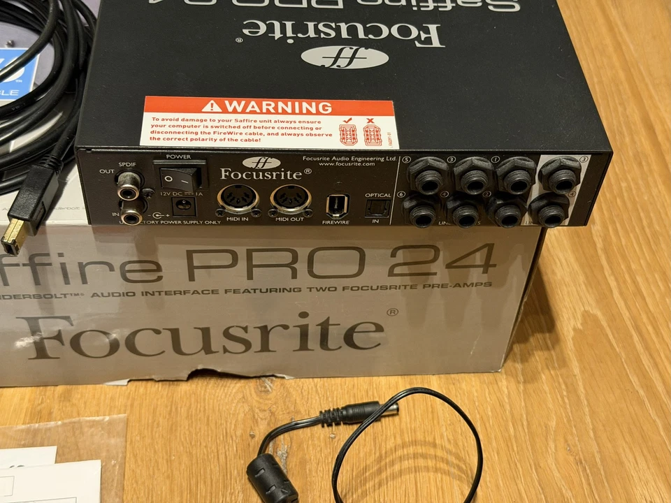 Focusrite Saffire PRO 24 Firewire Audio Interface PC/Mac Recording MIDI+Zubehör - Bild 2 von 4