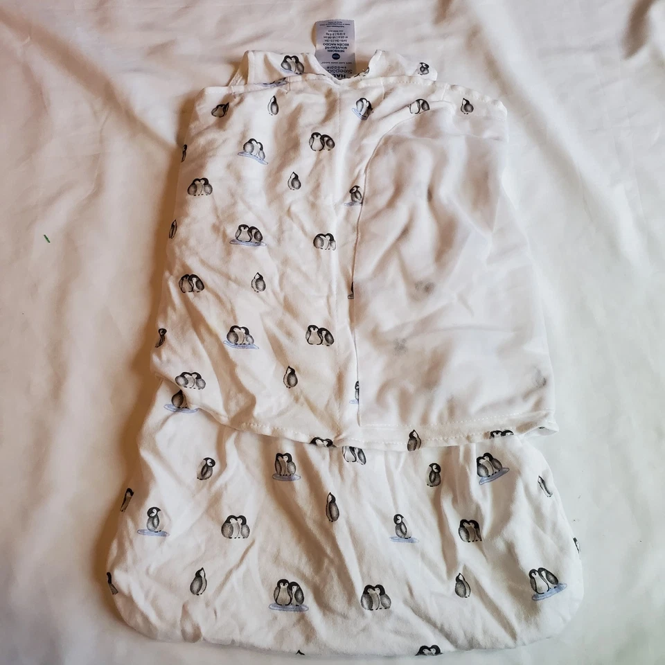 Saco de dormir Halo Swaddle NB 0-3 meses 100 % algodón diseño pingüino Foto 2 de 4