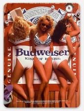 Budweiser Bikini Poster 1980's Custom MAGNET beer fridge toolbox man cave