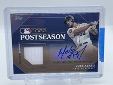 2024 Topps Series 1 12/25 Jose Abreu Postseason Autograph and Relic Gold Astros