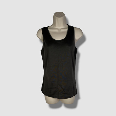 $695 Akris Punto Women's Green Silk Blend Two-Tone Reversible Tank Top Size 10