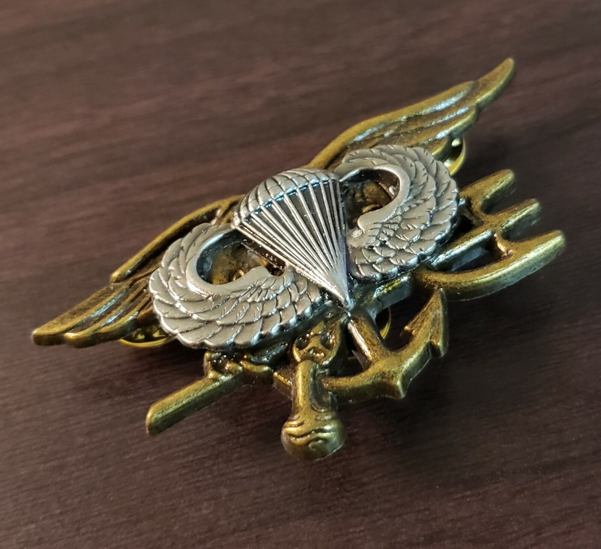 Airborne Jump Wing Badge US Army Parachutist Navy Seals Trident