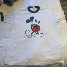 Mickey Mouse 80s Vintage Ringer Tee Men's Medium