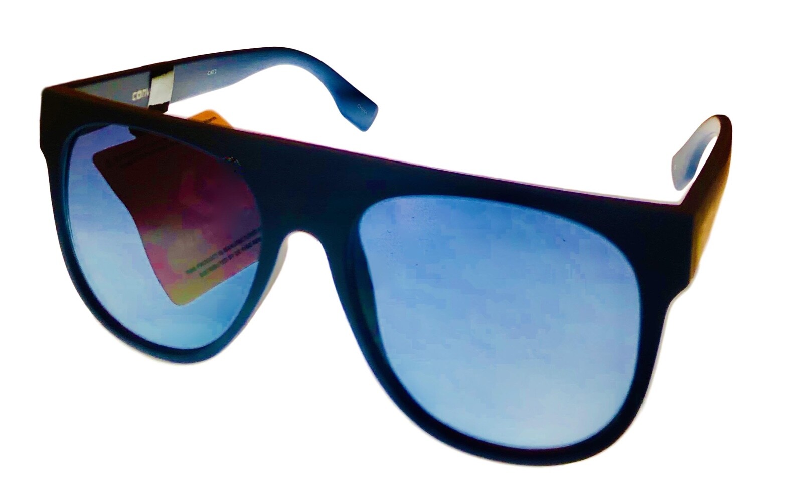 Converse Matte Navy Mens Sunglass Flatt Front Plastic, Gradient Lens H104