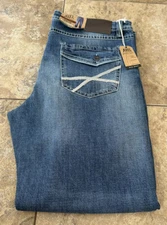 NEW! TK Axel Men's Slim Boot Stretch Jeans Medium Dark Wash Sz 40X32 Fit 41X32