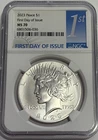 2023 $1 P Silver Peace Dollar NGC MS70 First Day Of Issue FDOI 1ST Day Label