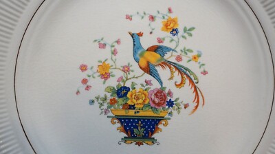 Mystical Bird Vintage Diner Plate 9 ½ “ Victory by Salem China Co