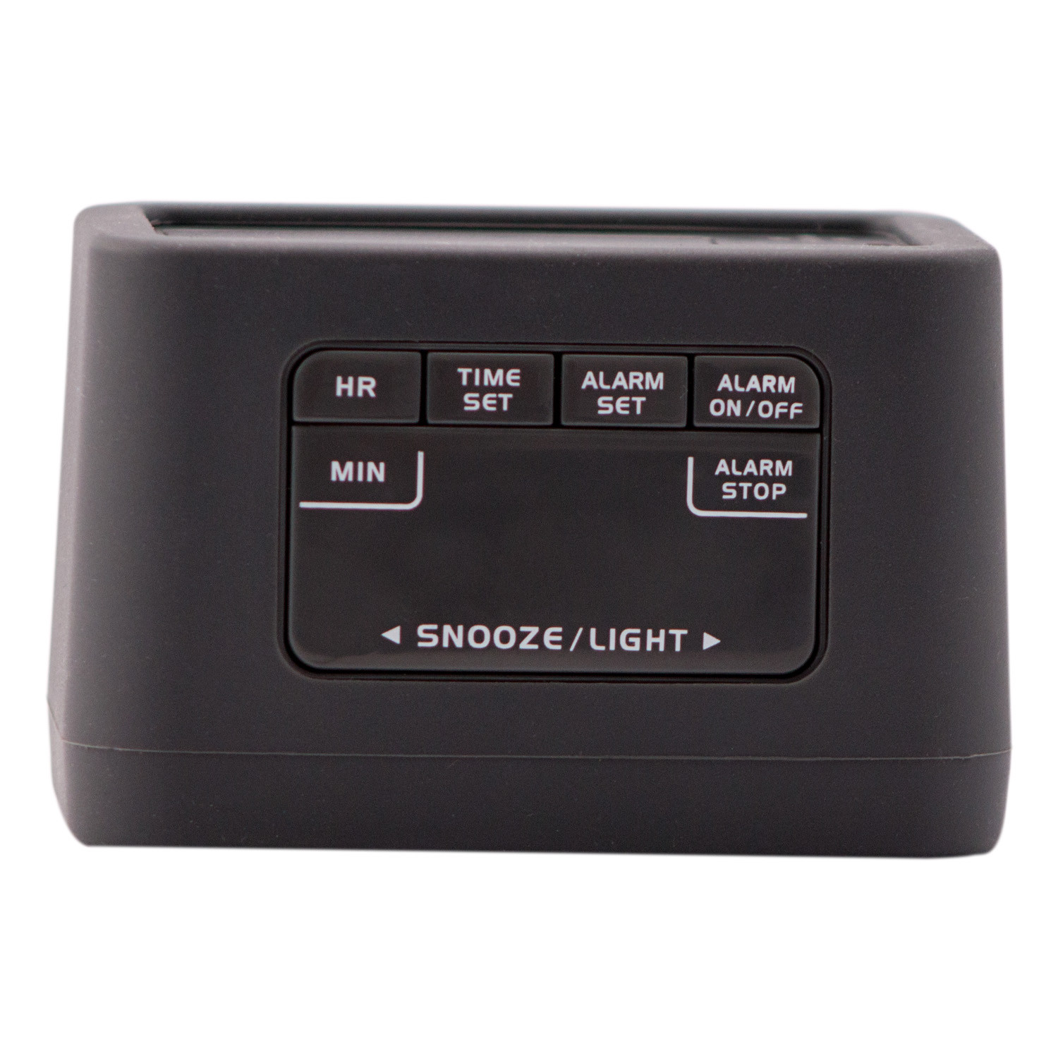 70940 Equity by La Crosse Silicon LCD Digital Alarm Clock - Blue, Gray or Pink
