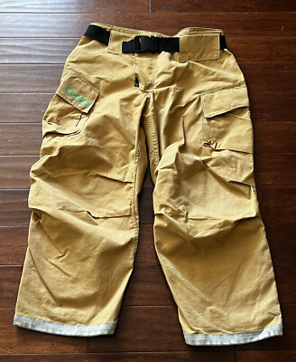 Cairns Reaxtion Firefighter Fireman 40 x 30 Sizing Turnout Belted Trouser Pants
