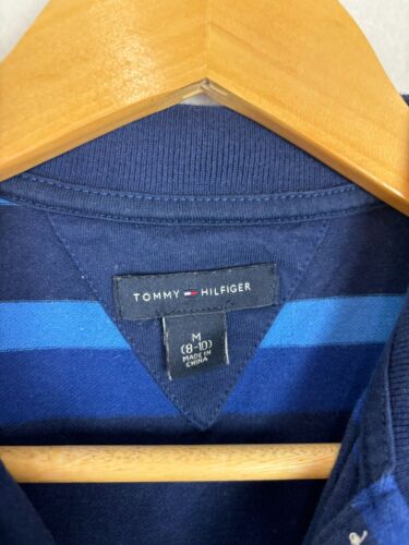 Tommy Hilfiger Kids Girls Tennis Dress Size M 8-10 Collared Polo Stretch Stripes - Picture 7 of 8