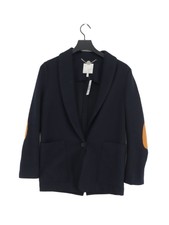 Joie Women's Blazer S Blue Wool With Cotton, Polyester Overcoat