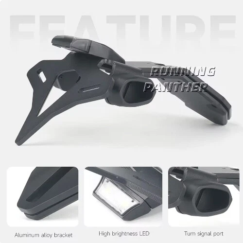 For Kawasaki Ninja ZX-10R Rear Short Tail Stock License Plate Holder Bracket Foto 4 de 4