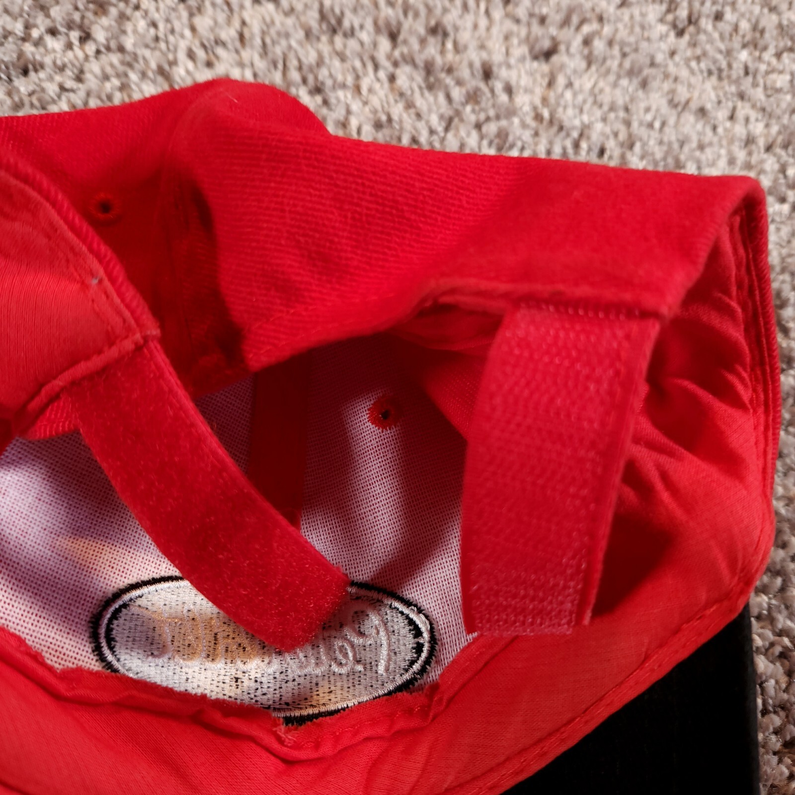 Peterbilt Red Cap Adjustable Strapback Hat Front … - image 10