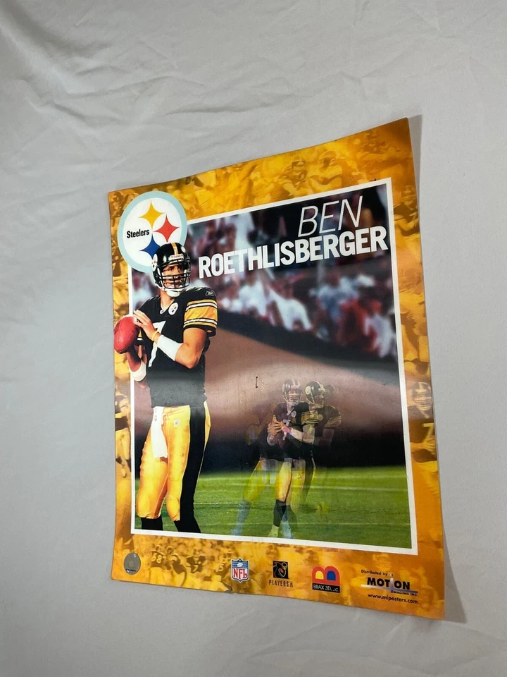 Motion 3D Ben Roethlisberger P.Steelers NFL Licensed Poster 18x24 - Image 4 of 4