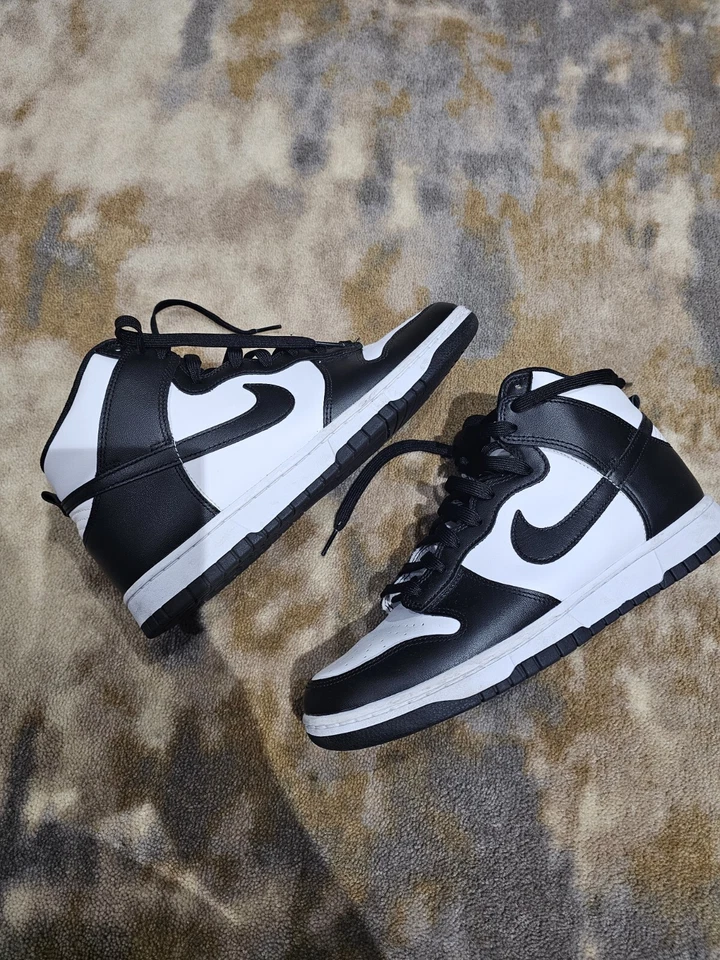 Size 9 - Nike Dunk High Black White, photo 3 of 5