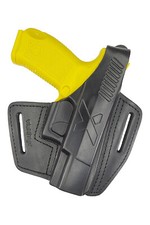 B5 Leder Holster f&uuml;r Canik TP9 4 Zoll Lauf schwarz G&uuml;rtelholster NEU VlaMiTex