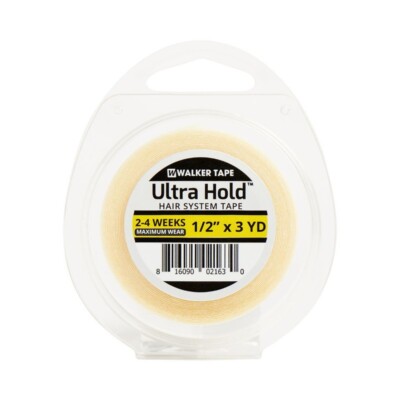 Walker Ultra Hold doppelseitiges Haarsystem Klebeband Rolle - 1/2'' x 3 Yds