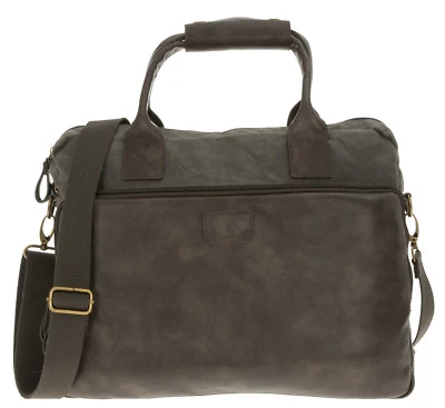 Tasche PRIDE and SOUL Aktentasche Notebooktasche Canvastasche 47302 Oliv GRAU +f
