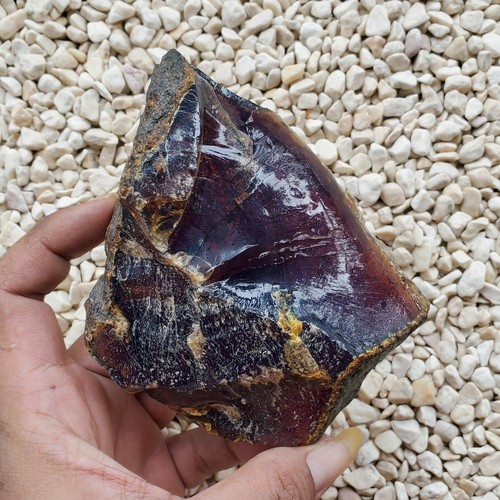 Indonesian Blue Amber Rough Specimen 220 Grams #40 - Picture 5 of 8