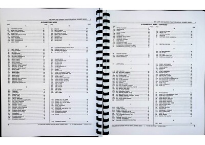 John Deere 316 Tractor Parts Manual Catalog Lawn & Garden pc1980