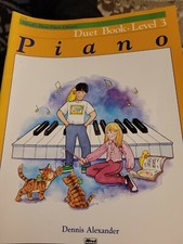 Lot ot 2 Alfred's Basic PIANO Library Duet Book Level 3  4 A Alfred 1996 B3