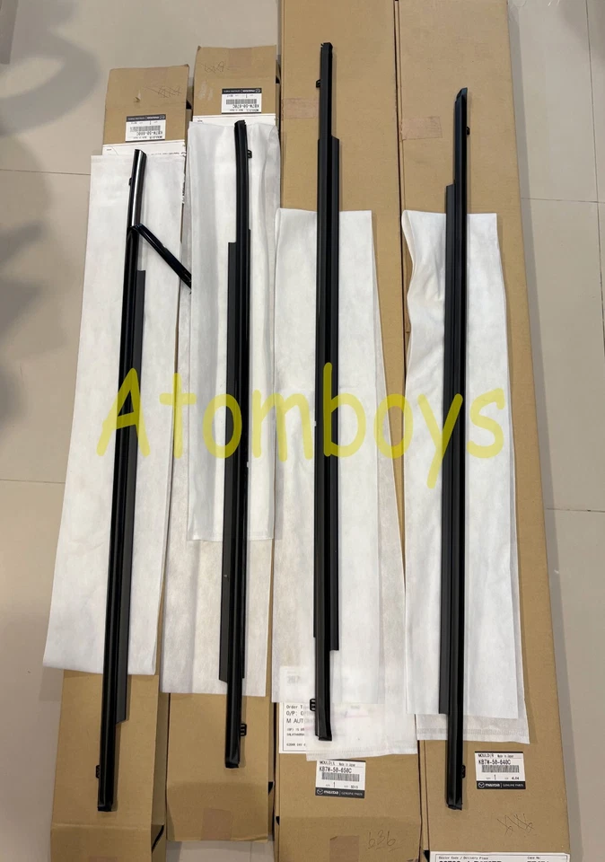 OEM Mazda CX-5 CX5 Door Window Sweep Belt Felt Molding WEATHERSTRIP CHROME STRIP - Image 3 of 4