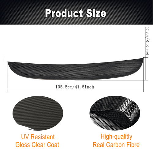 Fit For Porsche Panamera 2014-2016 REAL Carbon Rear Trunk Spoiler Boot Lip Wing  - Bild 7 von 12