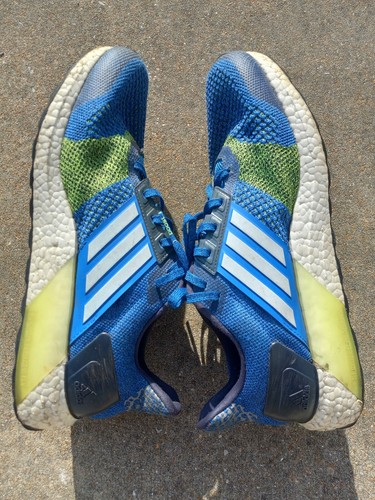 2016 Adidas Ultra Boost ST Running Shoe Sneaker Bright Blue Green Mens Size 10.5 - Picture 2 of 10