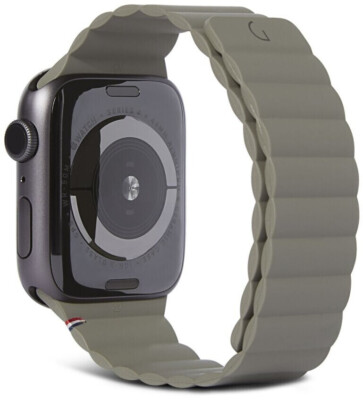 Decoded Armband 41mm Apple Watch Magnetic Silikon Traction Strap Lite oliv