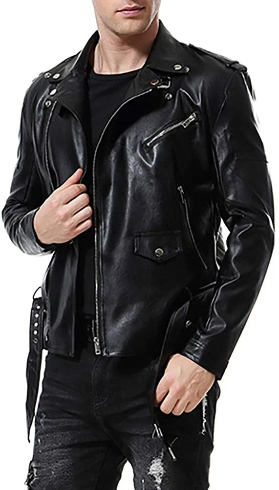 Aowofs leather jacket sale
