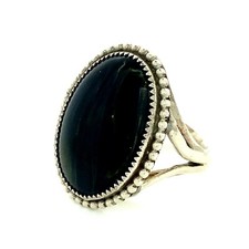 Vintage Southwestern Labradorite, Sterling Silver Ring Sz. 7.25