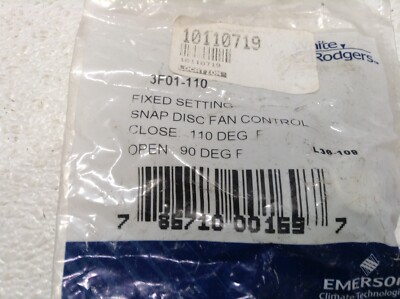 NEW White-Rogers Snap Disc Fan Control 110F - 3F01-110 | eBay